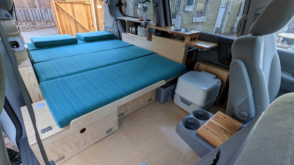 Here is the bed mode for my minivan build